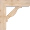 Ekena Millwork Funston Block Smooth Bracket w/ Offset Brace, Douglas Fir, 7 1/2"W x 26"D x 26"H BKT0806X26X26FST05SDF - alternate 2